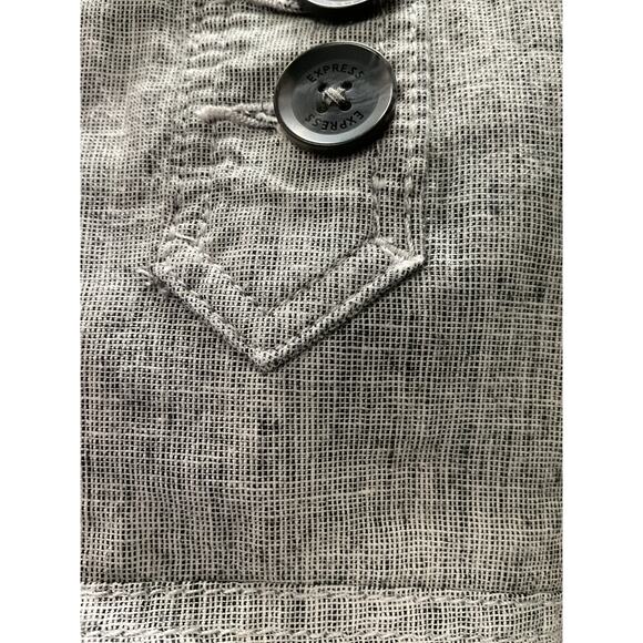 Express White Linen Sailor Shorts - Size 2 - Picture 4 of 4